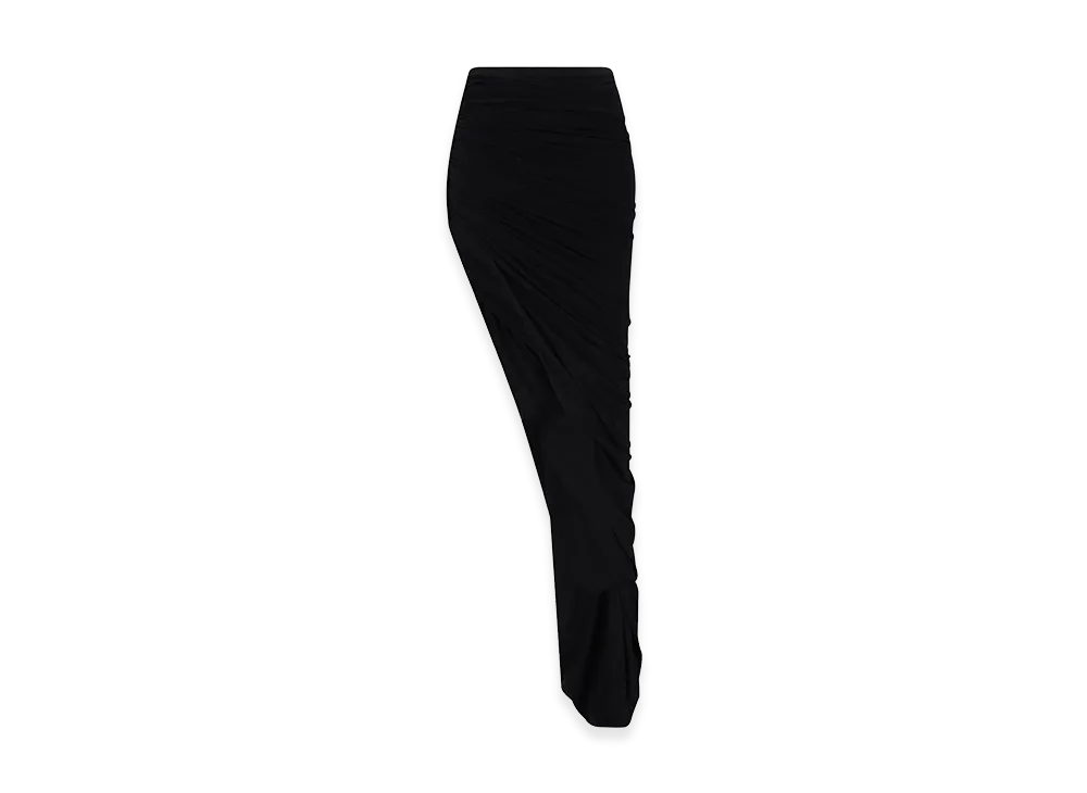 Rick Owens Women's Mini Asymmetrical Skirt "Black"