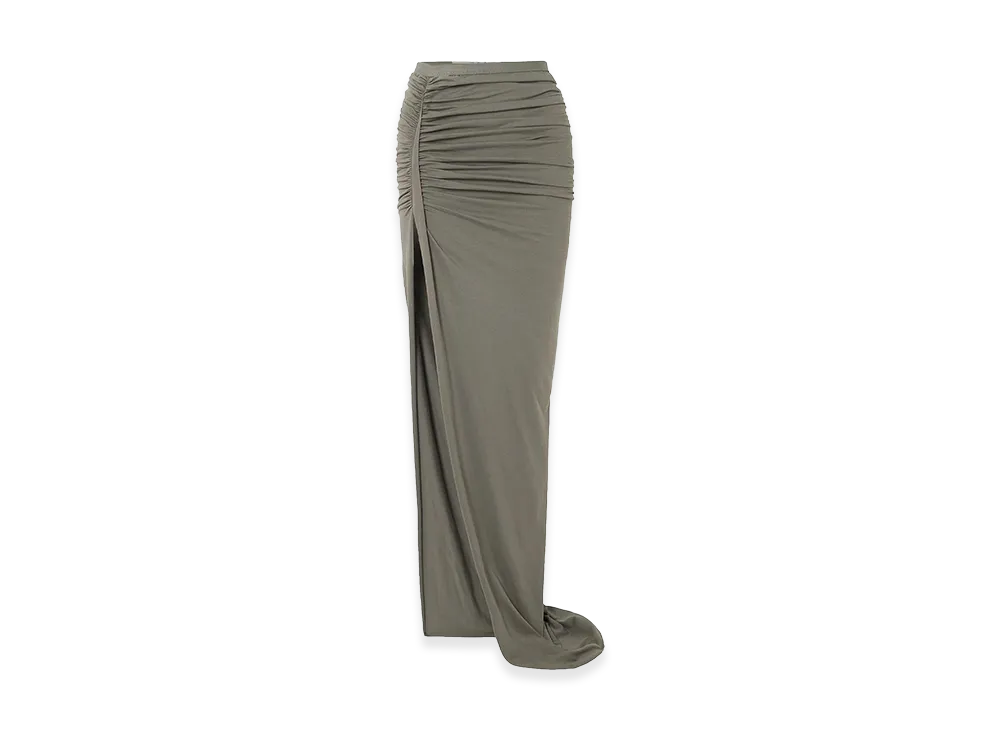 Rick Owens Women's Mini Asymmetrical Skirt "Gray"