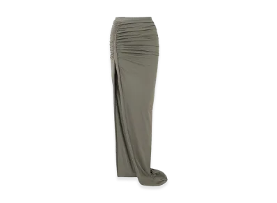 Rick Owens Women's Mini Asymmetrical Skirt "Gray"