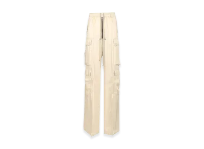 Rick Owens Women's Multi-Pocket Cargo Trousers "White"