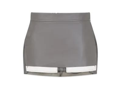 Rick Owens Women's Fog Cutoff Mini Skirt "Beige"