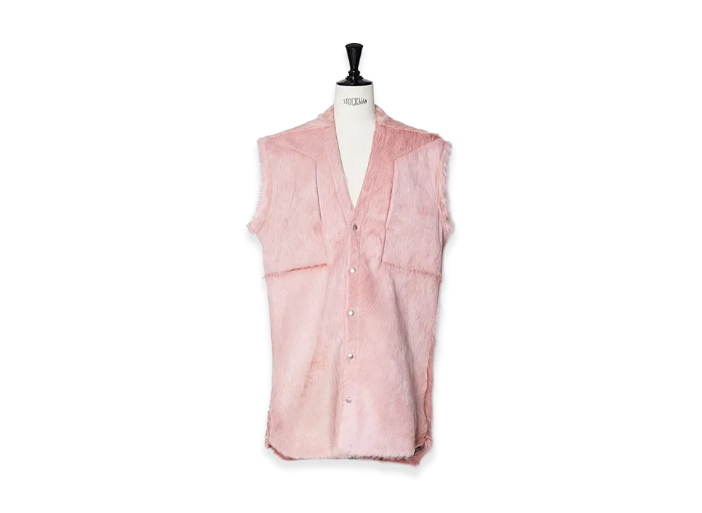 Rick Owens Strobe Jumbo Cut Out Outershirt -LHL- "Dirty Pink/Black"