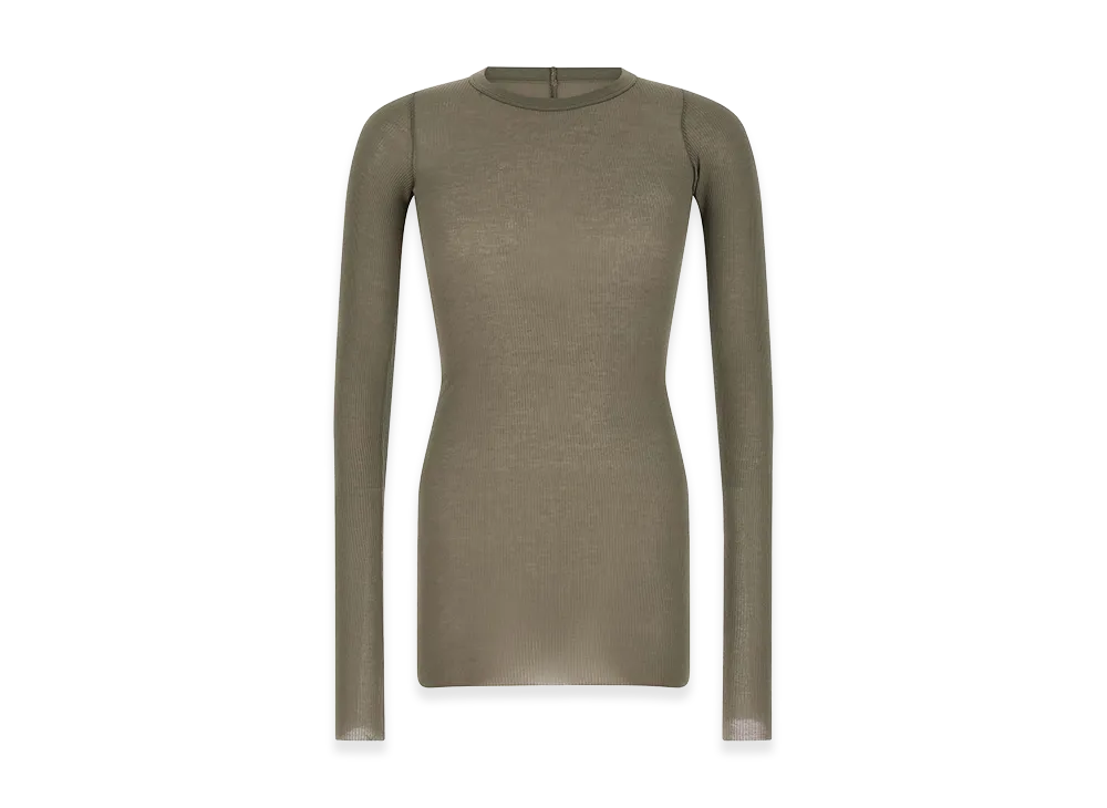Rick Owens rib L/S T-Shirt "Gray"