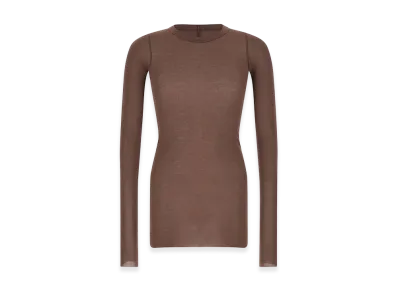 Rick Owens rib L/S T-Shirt "Purple"