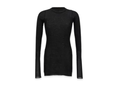 Rick Owens rib L/S T-Shirt "Black"