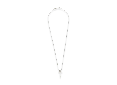 Rick Owens Pentagram Brass Necklace "Silver"