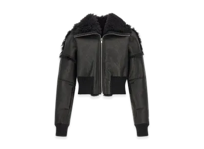 Rick Owens flight Jkt Cropped Bomber Jacket "Black"