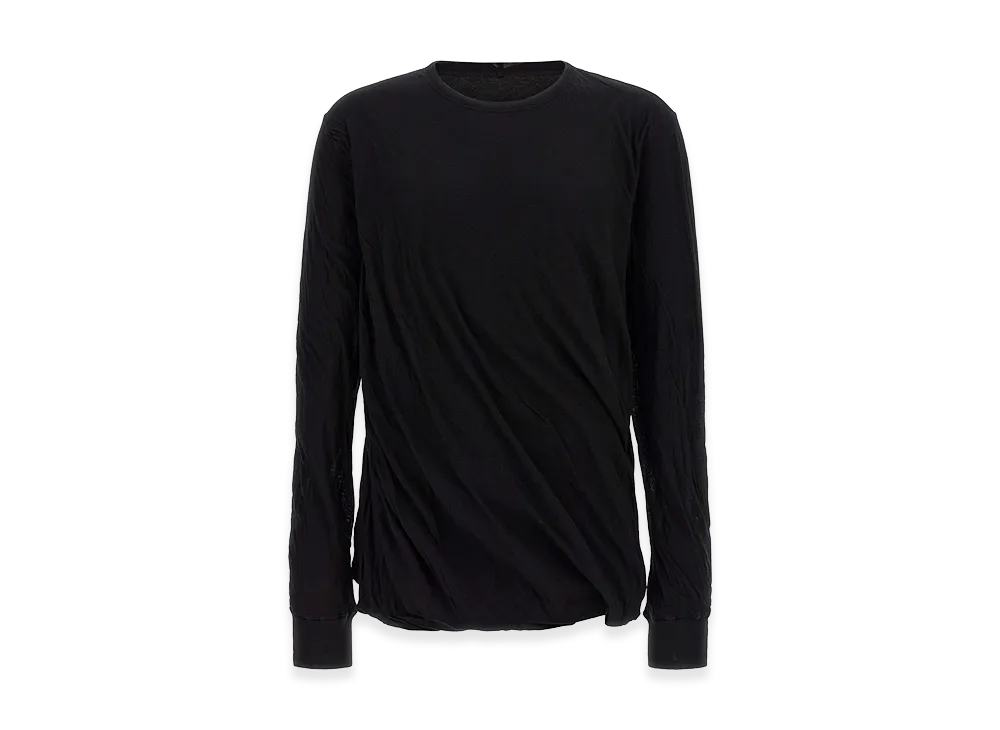 Rick Owens jumbo Double L/S T-Shirt "Black"