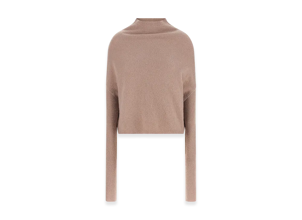 Rick Owens Women's L/S Crater Sweater "Rose"