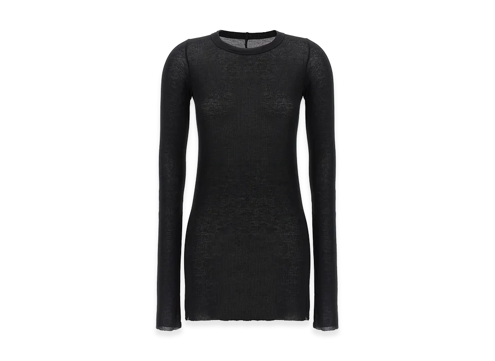 Rick Owens Women's rib L/S T-Shirt "Black"