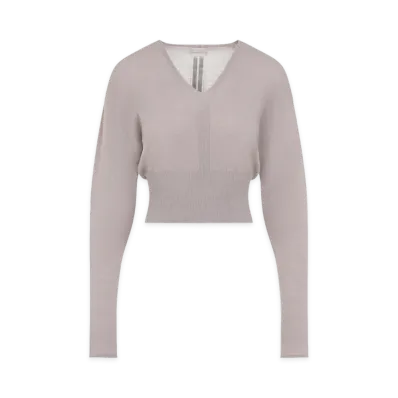 Rick Owens Women's V-Cropped Top "Rose"