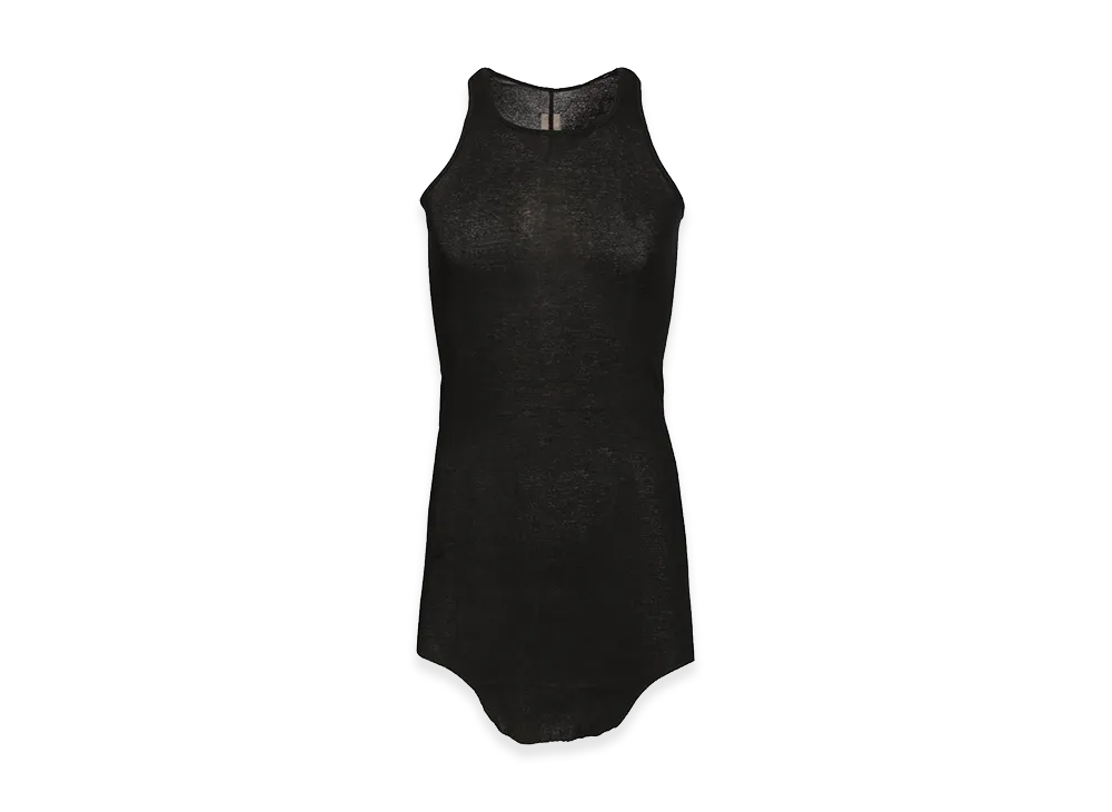 Rick Owens Ribbed Tank Top "Black"
