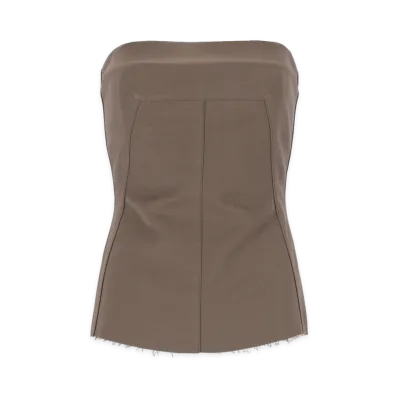 Rick Owens Women's Stretch Wool Bustier "Beige"