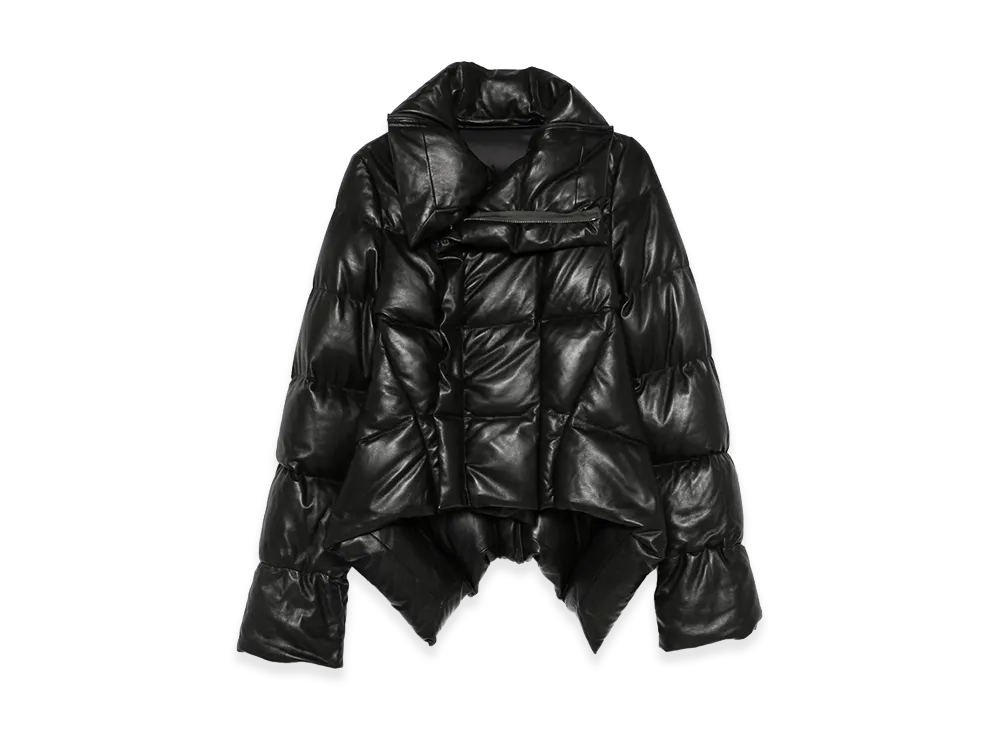 Rick Owens Women's Leather Outerwear "Black"