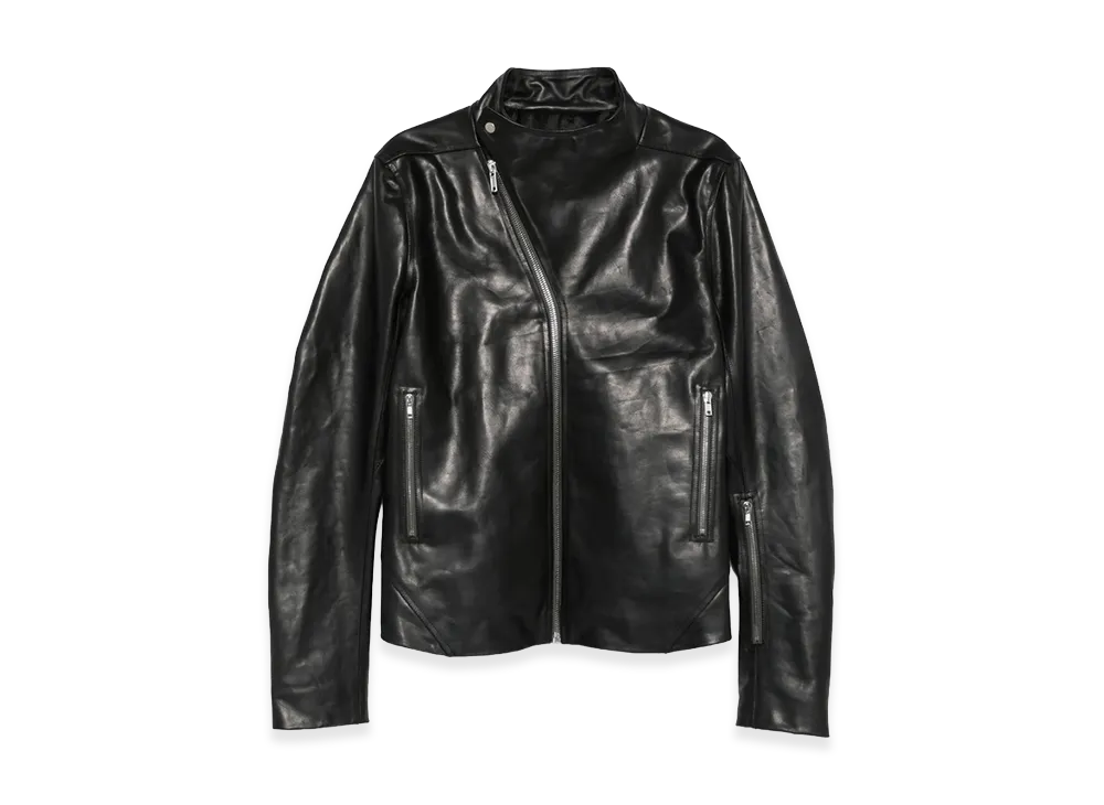 Rick Owens Leather Outerwear "Black"