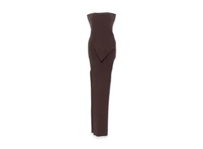 Rick Owens Women's Bustier Babel Dress "Brown"