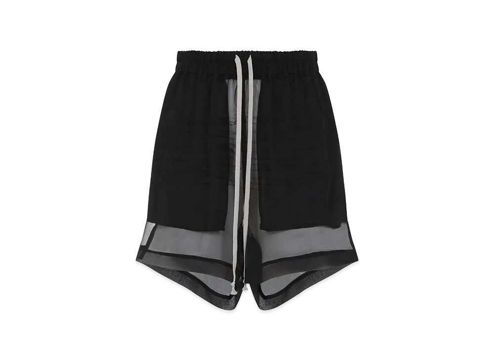 Rick Owens Women's Silk Shorts "Black"