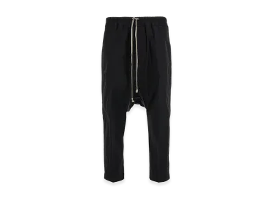 Rick Owens Drawstring Cropped Pants "Black"