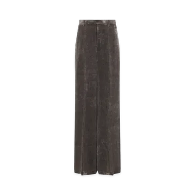 Rick Owens Women's Drkdust Wide Tailored Pants "Brown"