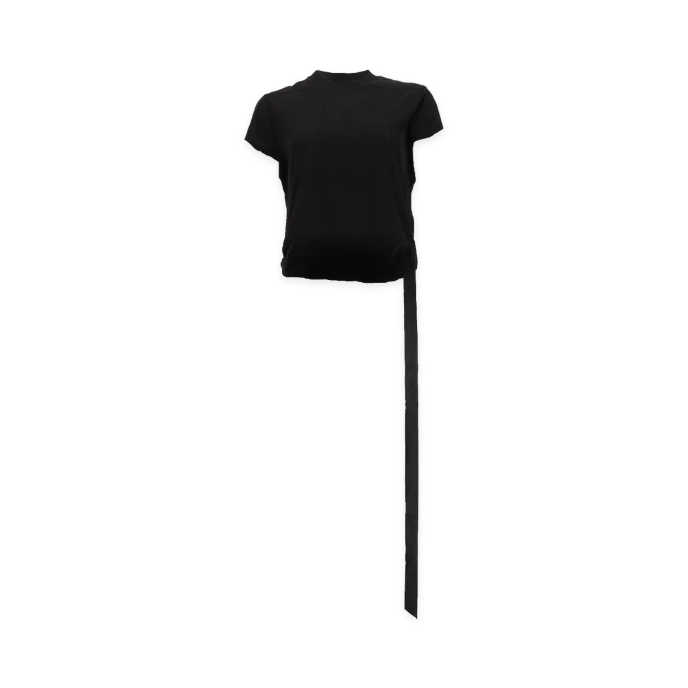 Rick Owens Women's Cropped Small Level T-Shirt "Black"