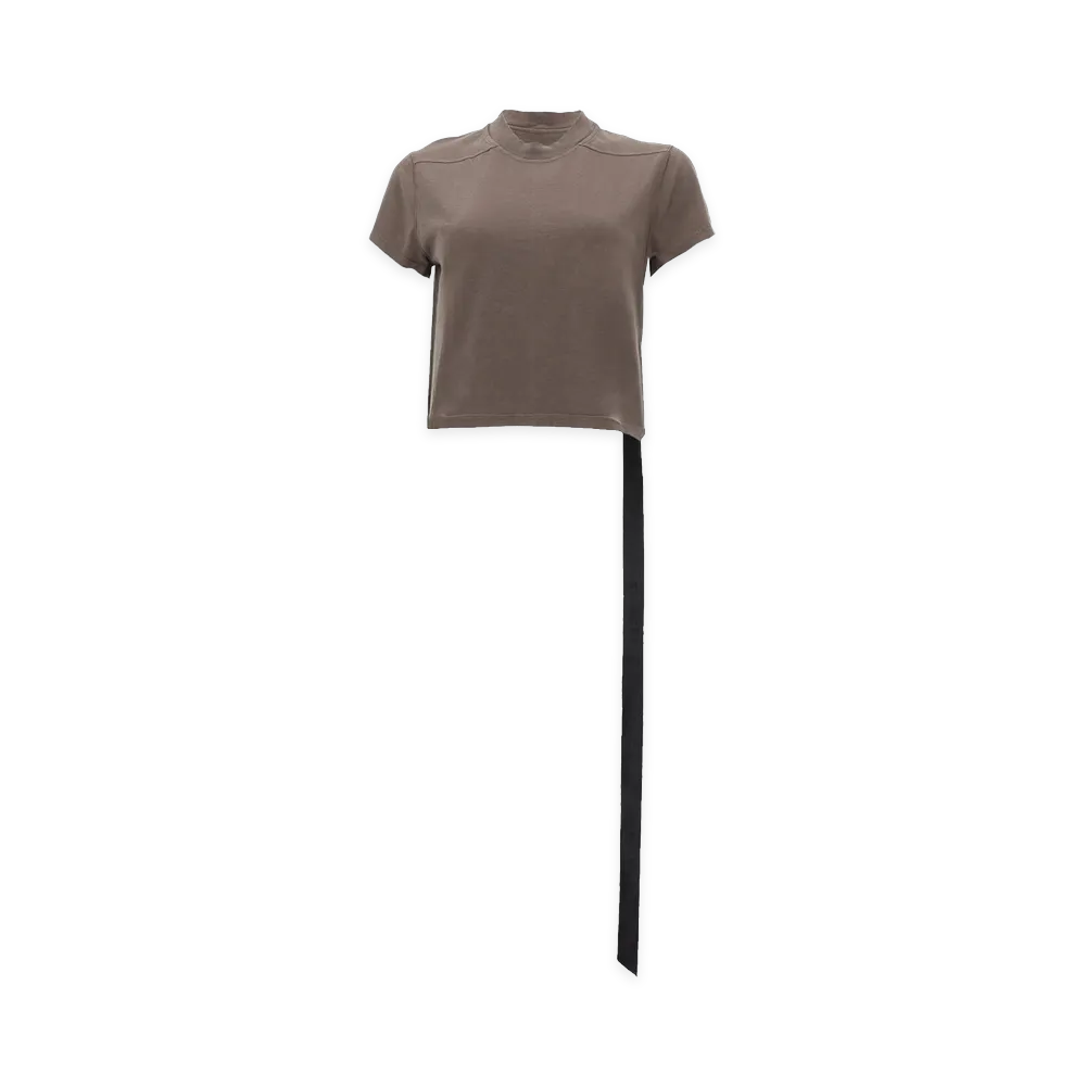 Rick Owens Women's Cropped Small Level T-Shirt "Brown"