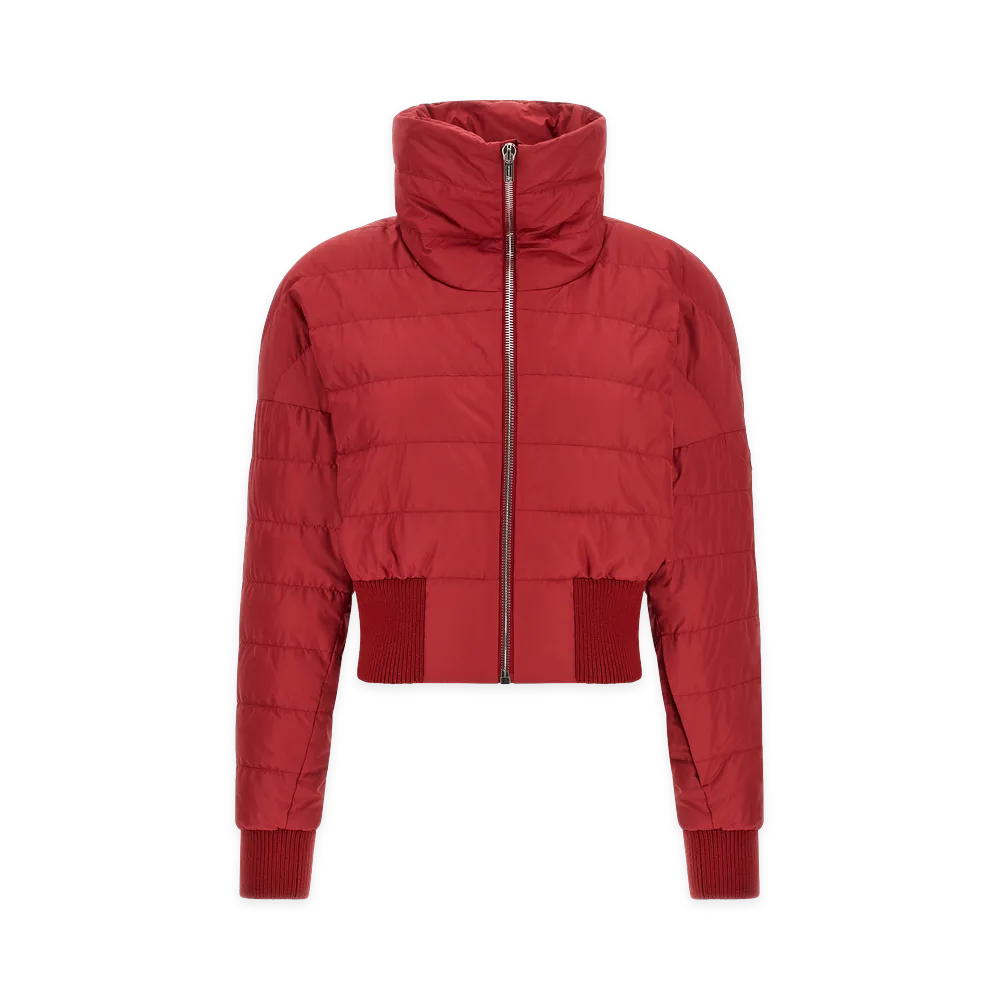 Rick Owens x MONCLER Women's cropped Down Jacket "Red"