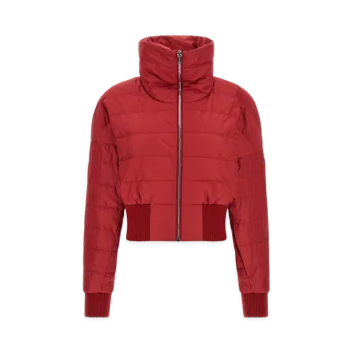 Rick Owens x MONCLER Women's cropped Down Jacket "Red"