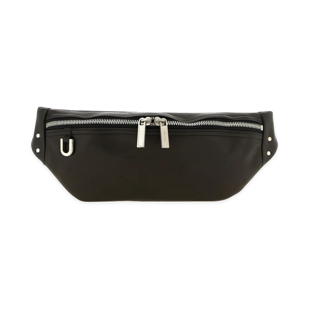 Rick Owens Women's geo Bumbag Fanny Pack "Black"