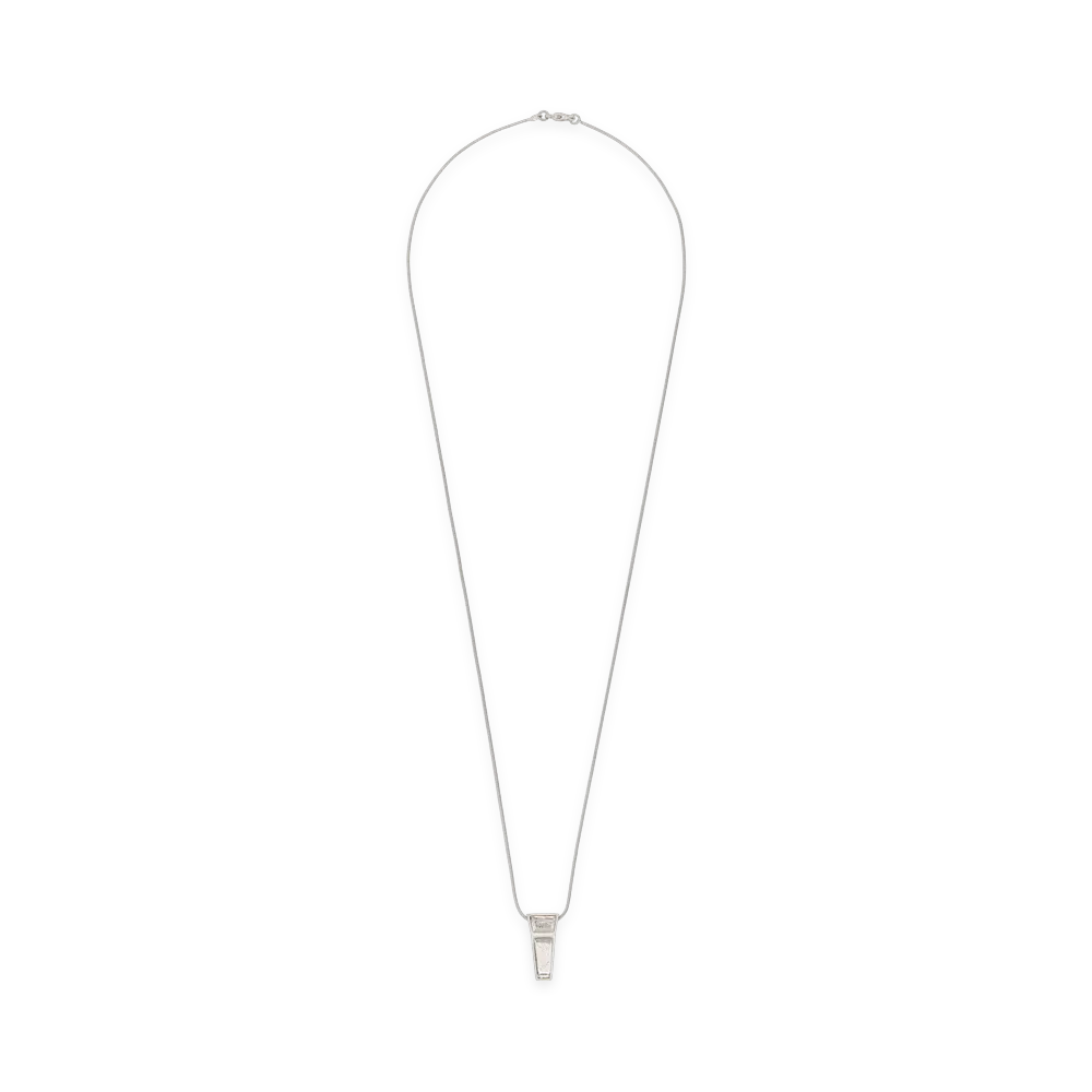 Rick Owens Women's mini Crystal Trunk Necklace "Silver"