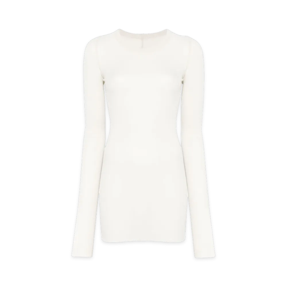 Rick Owens Women's Long Sleeve T-Shirts "White"
