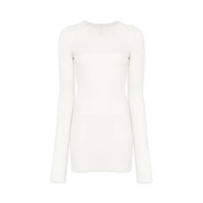 Rick Owens Women's Long Sleeve T-Shirts "White"