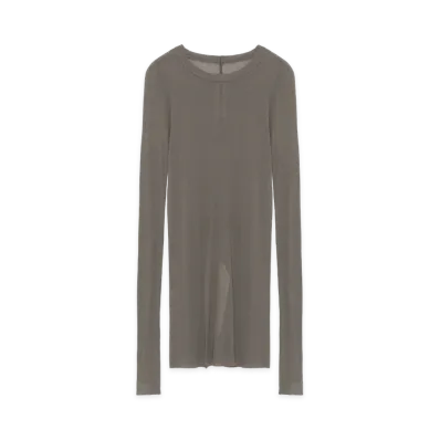 Rick Owens Women's Long Sleeve T-Shirts "Beige/Gray"