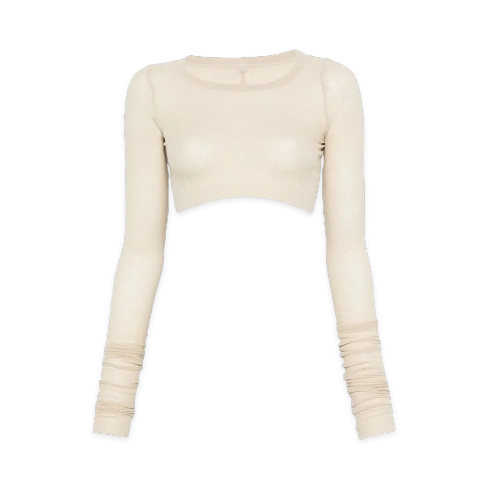 Rick Owens Women's Long Sleeve T-Shirts "Beige"
