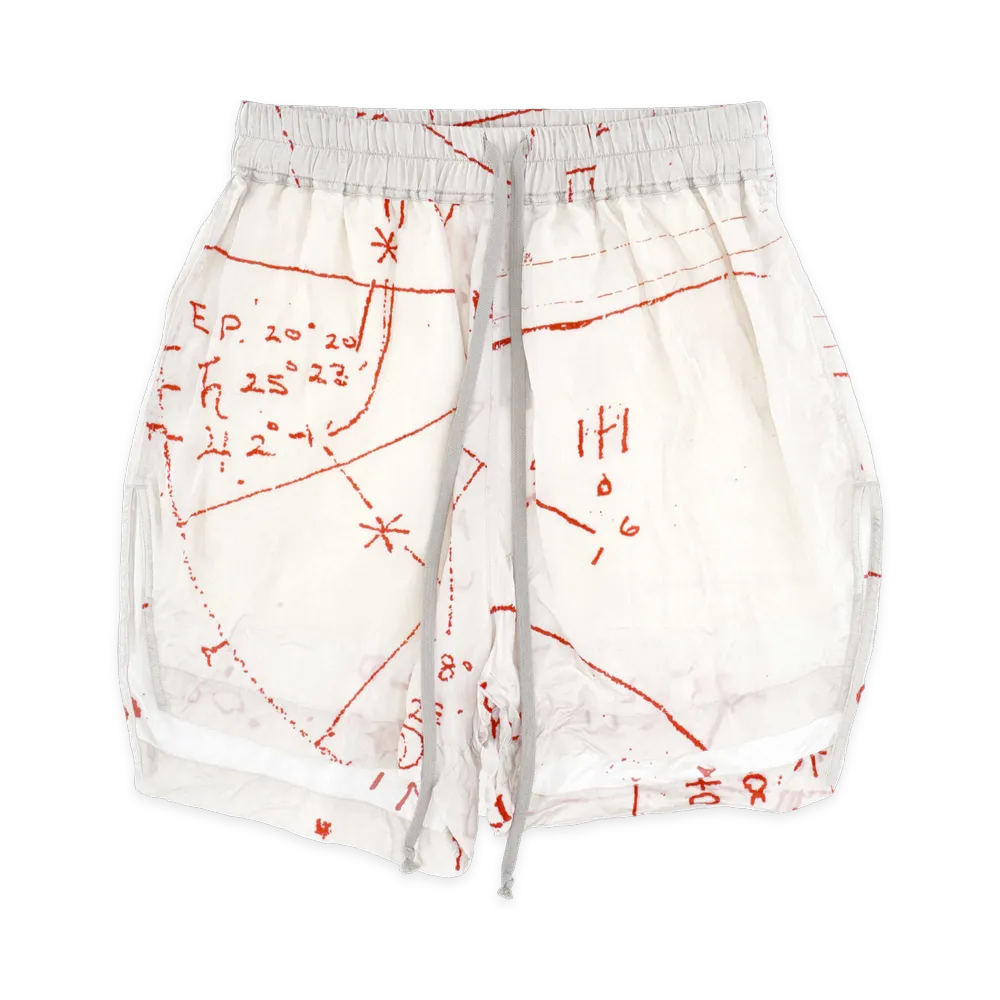 Rick Owens Women's Shorts "Milk/Orange"