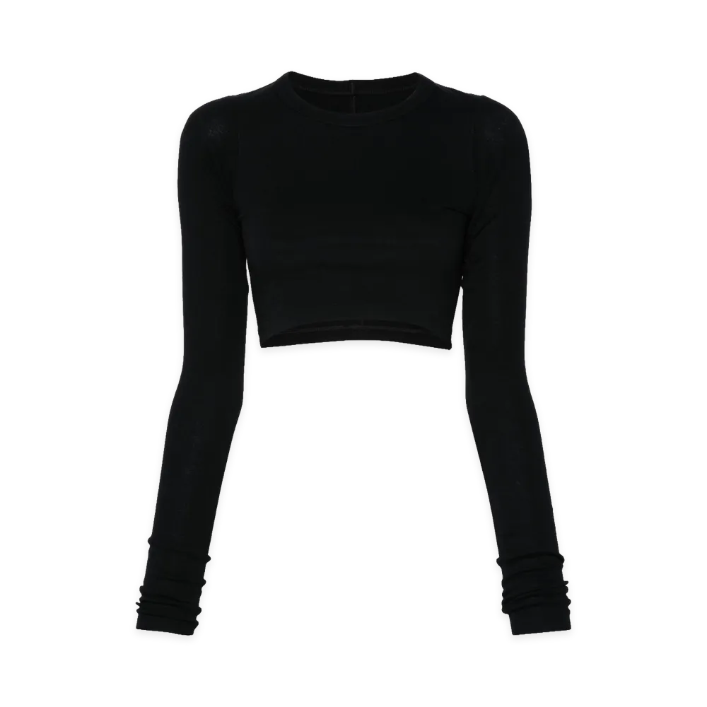 Rick Owens Women's Long Sleeve T-Shirts "Black"