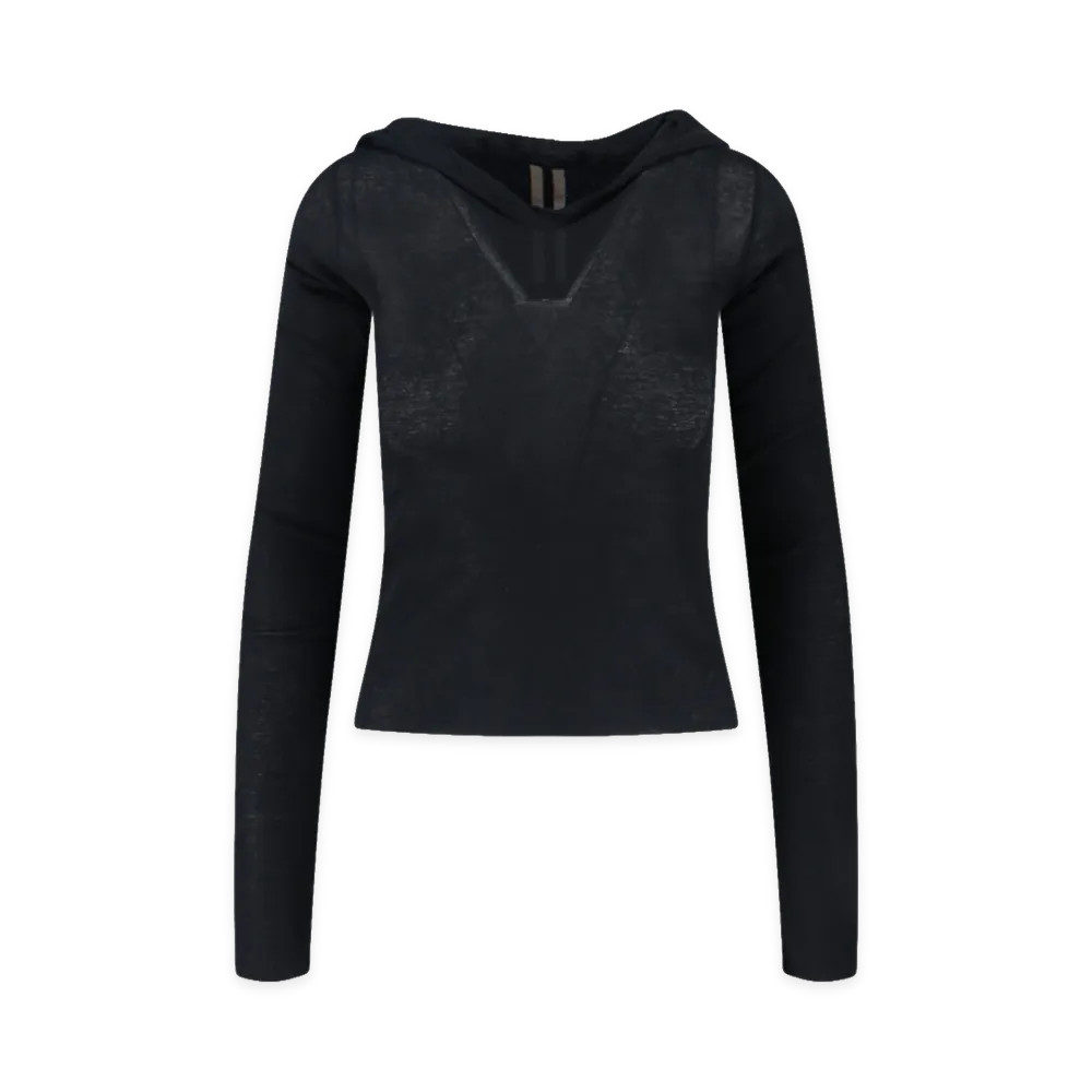 Rick Owens Women's Long Sleeve T-Shirts "Black"