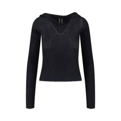 Rick Owens Women's Long Sleeve T-Shirts "Black"