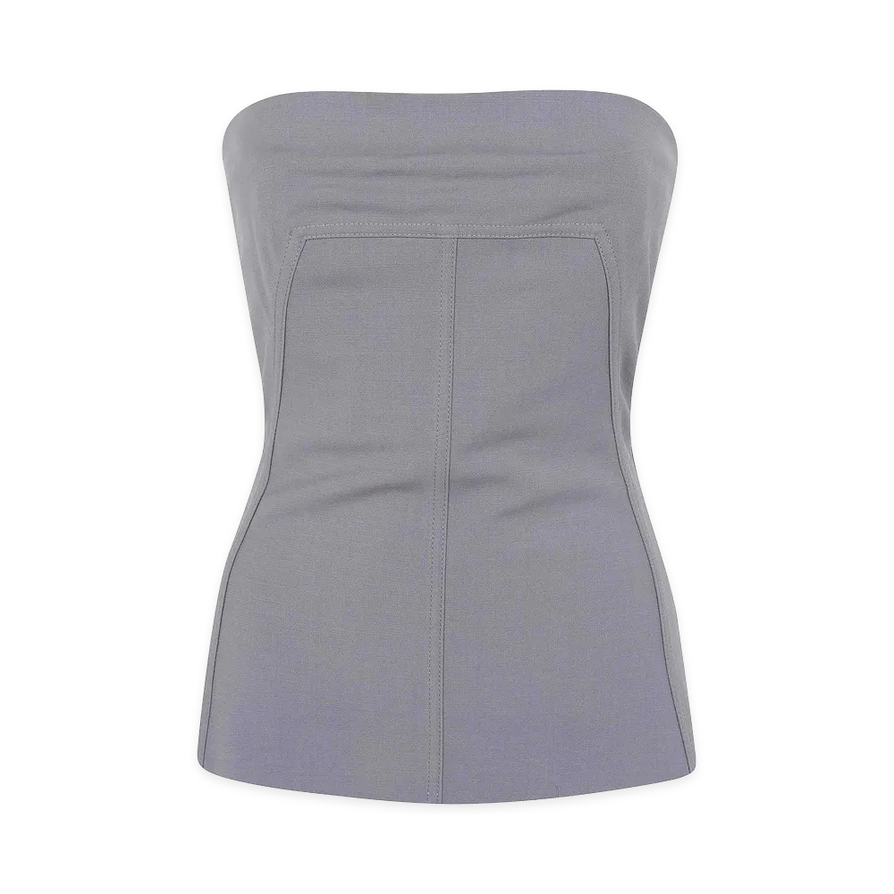 Rick Owens Women's Bustier Top "Gray"