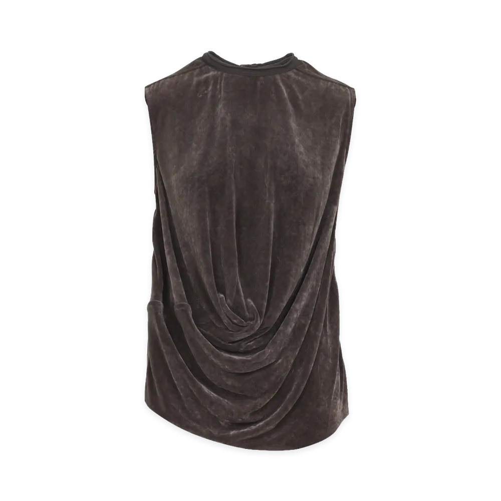 Rick Owens Women's Durk Dust Subhuman Top "Brown"