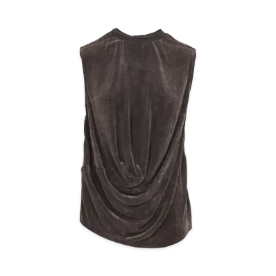 Rick Owens Women's Durk Dust Subhuman Top "Brown"