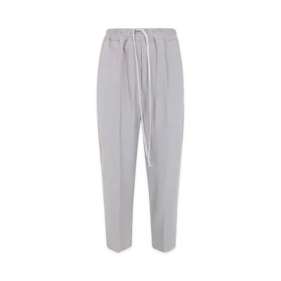 Rick Owens Women's Drawstring Astaires Cropped Trousers "White"