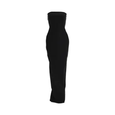 Rick Owens Women's Abito Lungo Bustier Gown "Black"