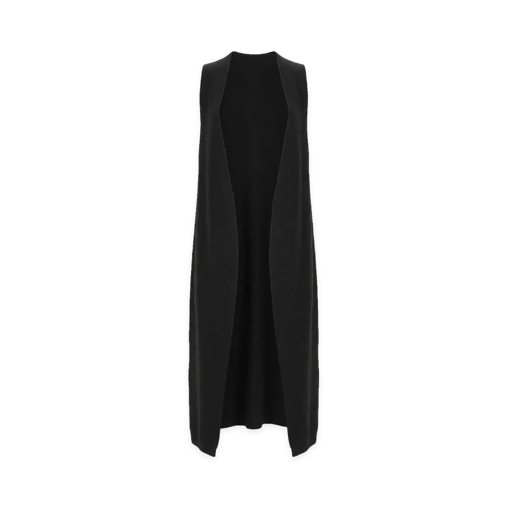 Rick Owens Women's Gilet Cyclops In Maglia "Black"