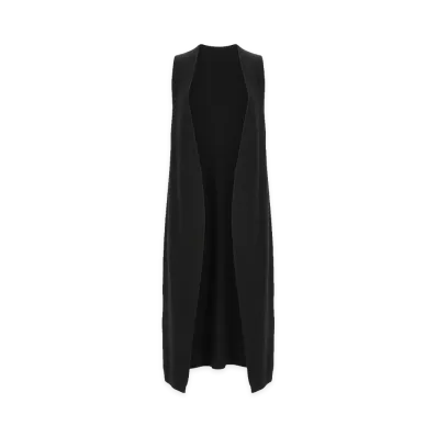 Rick Owens Women's Gilet Cyclops In Maglia "Black"