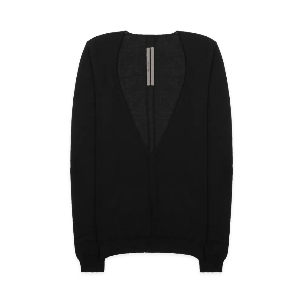 Rick Owens Women's Maglia Con Scollo A V Profondo "Black"