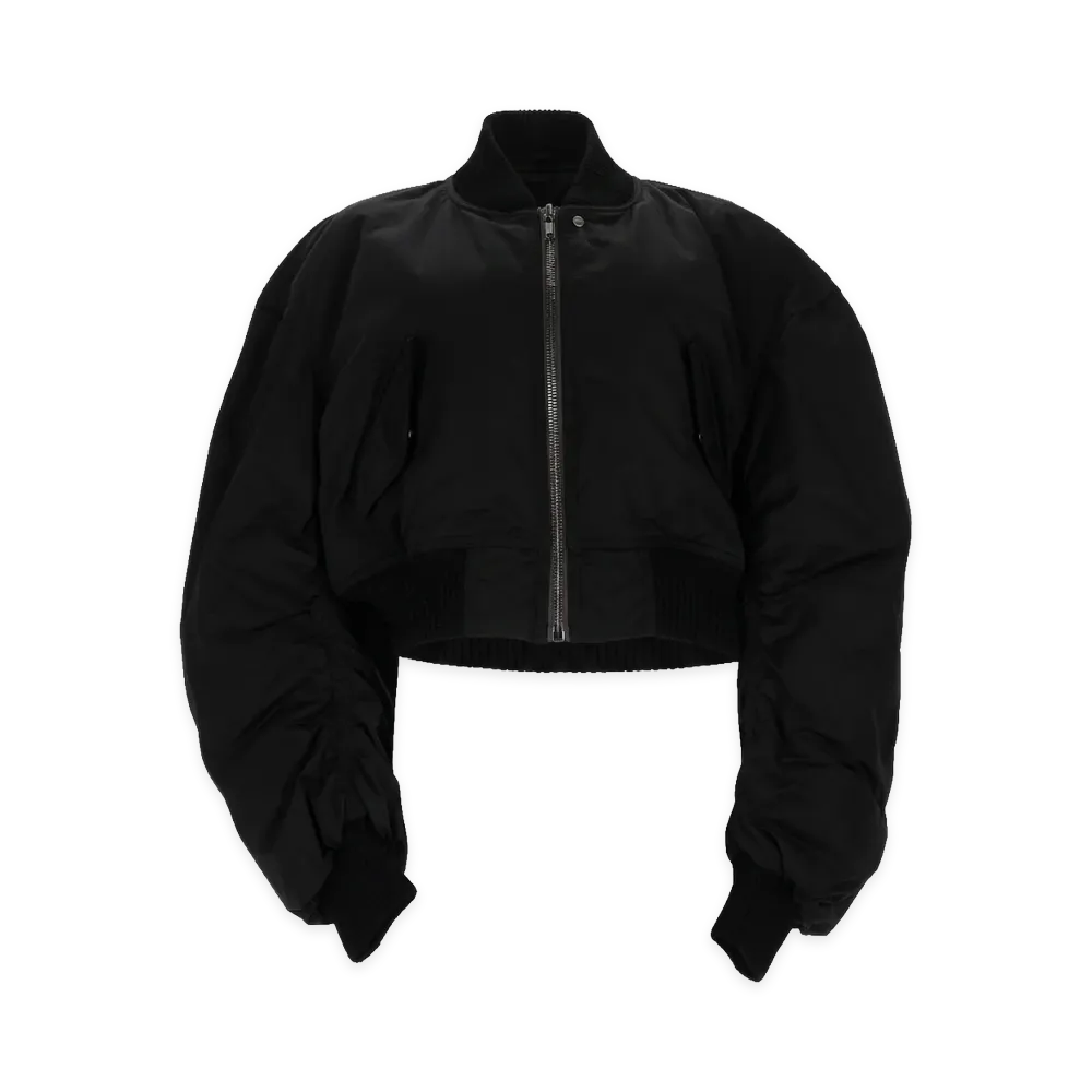 Rick Owens Women's Bomber Secchia Cropped Flight "Black"