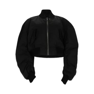 Rick Owens Women's Bomber Secchia Cropped Flight "Black"