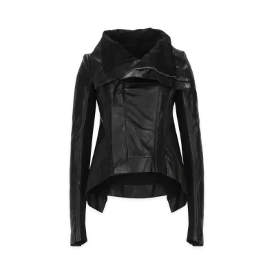 Rick Owens Women's Giacca Biker In Pelle Naska "Black"