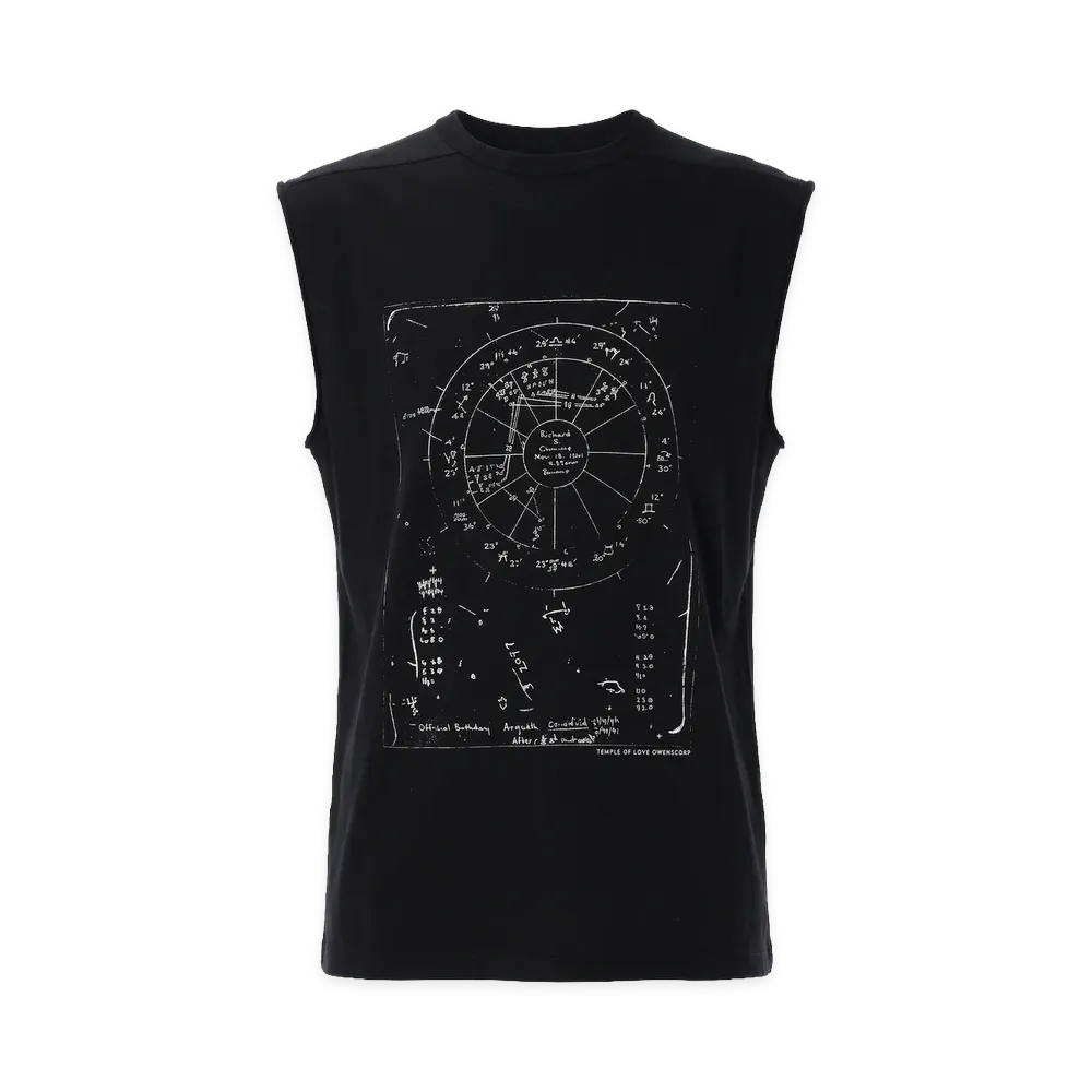 Rick Owens Sleeveless T-Shirt "White/Black"