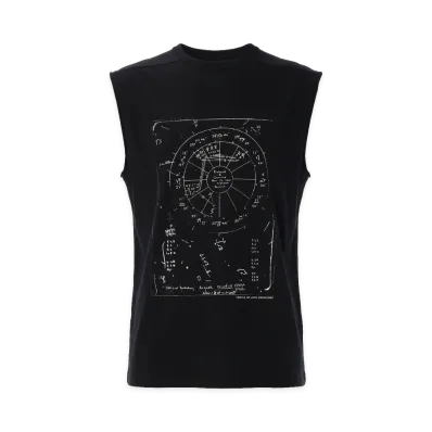 Rick Owens Sleeveless T-Shirt "White/Black"
